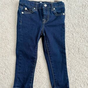 7 For All Mankind Dark Blue Denim Jeans for Toddlers